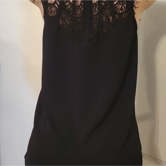 BRIXON IVY BLACK SHIRT WITH LACE DESIGN IN TOP - Picture 7 of 15